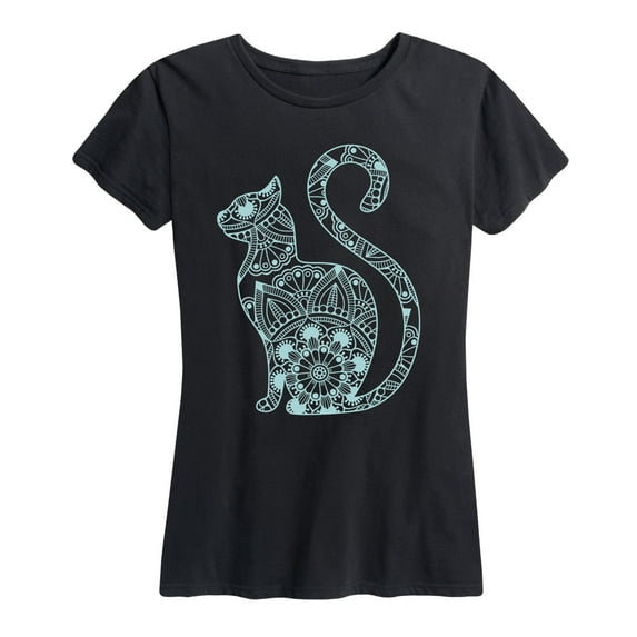Instant Message - Decorative Cat - Women's Short Sleeve Graphic T-shirt