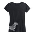 thumbnail image 1 of Instant Message - Decorative Dachshund - Women's Short Sleeve Graphic T-shirt, 1 of 5