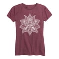 thumbnail image 1 of Instant Message - Decorative Lotus - Women's Short Sleeve Graphic T-shirt, 1 of 5