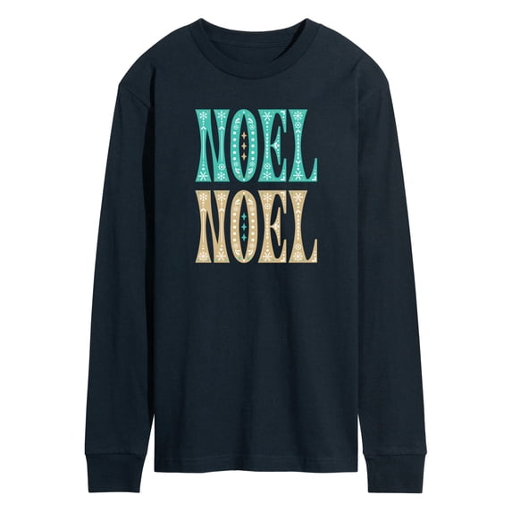 Instant Message - Decorative Noel Long Sleeve Graphic T-Shirt