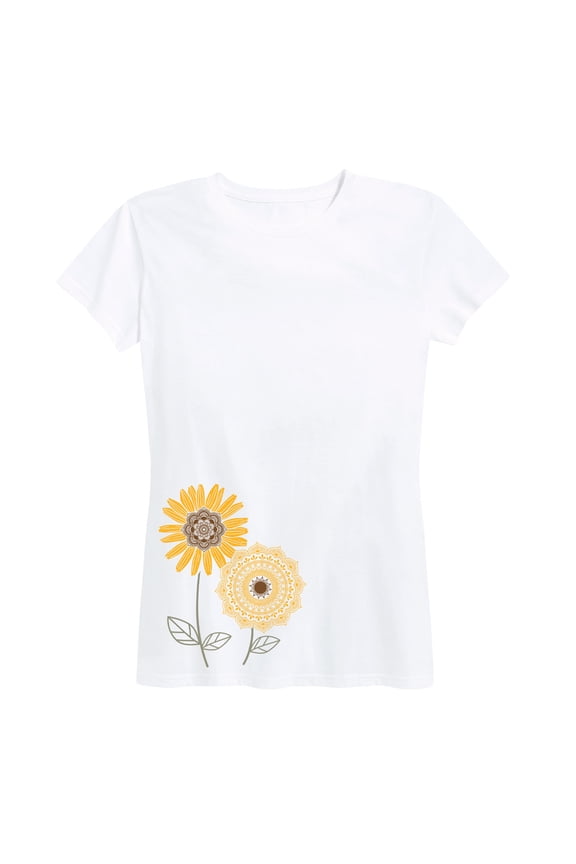 - Decorative Sunflowers - Women's Short Sleeve Graphic T-shirt