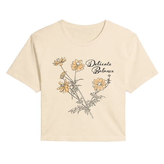 Instant Message - Delicate Balance Cropped Graphic T-Shirt