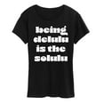 thumbnail image 1 of Instant Message - Delulu Is The Solulu - Women's Short Sleeve Graphic T-Shirt, 1 of 6