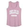 thumbnail image 1 of Instant Message - Delulu University - Women's Racerback Tank Top, 1 of 6