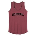 thumbnail image 1 of Instant Message - Delusional - Women's Racerback Tank Top, 1 of 6