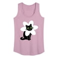 thumbnail image 1 of Instant Message - Derpy Flower Cat - Women's Racerback Tank Top, 1 of 6
