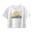 thumbnail image 1 of Instant Message - Desert Arch - Youth Girl Short Sleeve Boxy Tee, 1 of 5