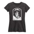 thumbnail image 1 of Instant Message - Desert Cactus With Moon Phases - Women's Short Sleeve Graphic T-Shirt, 1 of 5