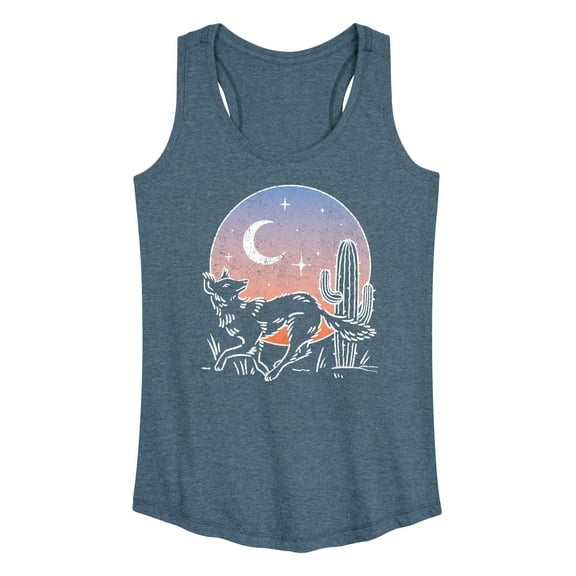 Instant Message - Desert Coyote - Women's Racerback Tank Top