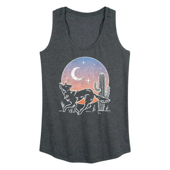 Instant Message - Desert Coyote  - Women's Racerback Tank Top