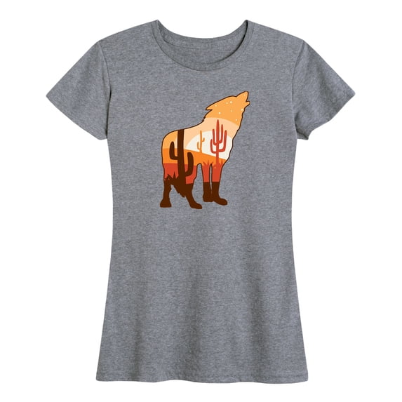 Instant Message - Desert Wolf - Women's Short Sleeve Graphic T-Shirt