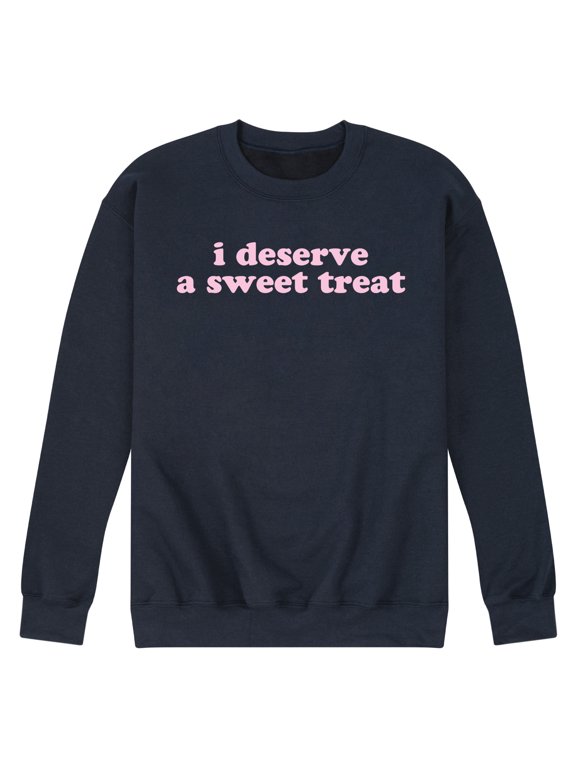 - Deserve Sweet Treat Men's Graphic Fleece Sweatshirt