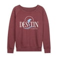 thumbnail image 1 of Instant Message - Destin, Florida - Women's Lightweight French Terry Long Sleeve Shirt, 1 of 6