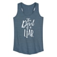 thumbnail image 1 of Instant Message - Devil Is A Liar - Women's Racerback Tank Top, 1 of 6