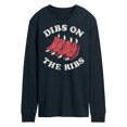 thumbnail image 1 of Instant Message - Dibs On The Ribs - Men's Long Sleeve T-Shirt, 1 of 6