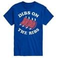 thumbnail image 1 of Instant Message - Dibs On The Ribs - Men's Short Sleeve Graphic T-Shirt, 1 of 6