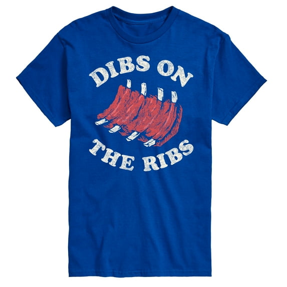 Instant Message - Dibs On The Ribs - Men's Short Sleeve Graphic T-Shirt