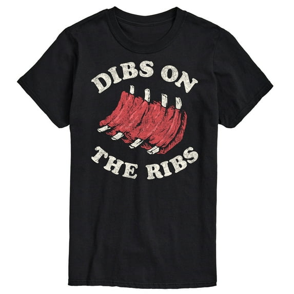 Instant Message - Dibs On The Ribs - Men's Short Sleeve Graphic T-Shirt