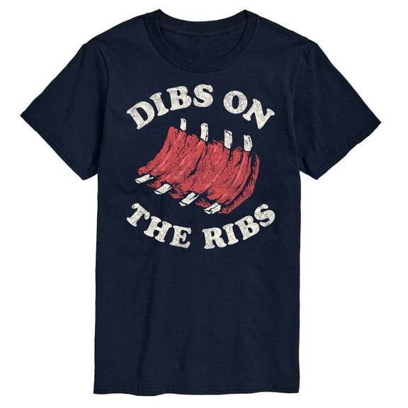 Instant Message - Dibs On The Ribs - Men's Short Sleeve Graphic T-Shirt