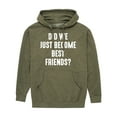 thumbnail image 1 of Instant Message - Did We Just Become Best Friends - Men's Pullover Hooded Fleece Sweatshirt, 1 of 7