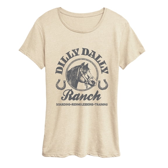Instant Message - Dilly Dally Ranch - Women's Short Sleeve Graphic T-Shirt