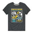 thumbnail image 1 of Instant Message - Dino Vs Shark - Youth Short Sleeve Tee, 1 of 5