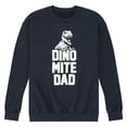 thumbnail image 1 of Instant Message - Dinomite Dad  - Men's Crew Neck Fleece Pullover, 1 of 6