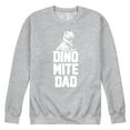thumbnail image 1 of Instant Message - Dinomite Dad  - Men's Crew Neck Fleece Pullover, 1 of 6