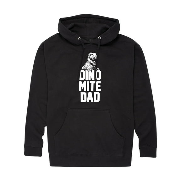 Instant Message - Dinomite Dad - Men's Pullover Hooded Fleece Sweatshirt
