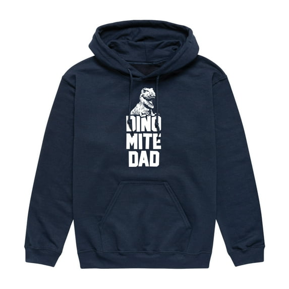 Instant Message - Dinomite Dad - Men's Pullover Hooded Fleece Sweatshirt