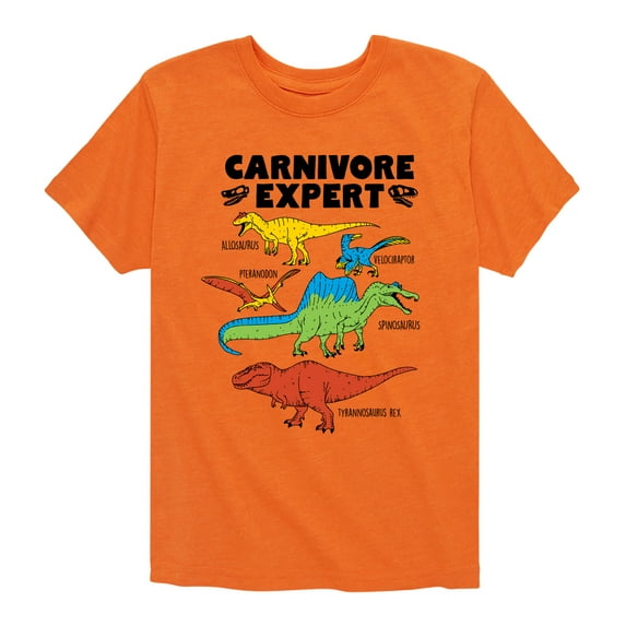 Instant Message - Dinosaur - Carnivore Expert - Toddler & Youth Short Sleeve Graphic T-Shirt