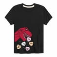 thumbnail image 1 of Instant Message - Dinosaur Eating Conversation Hearts - Youth Short Sleeve Tee, 1 of 5