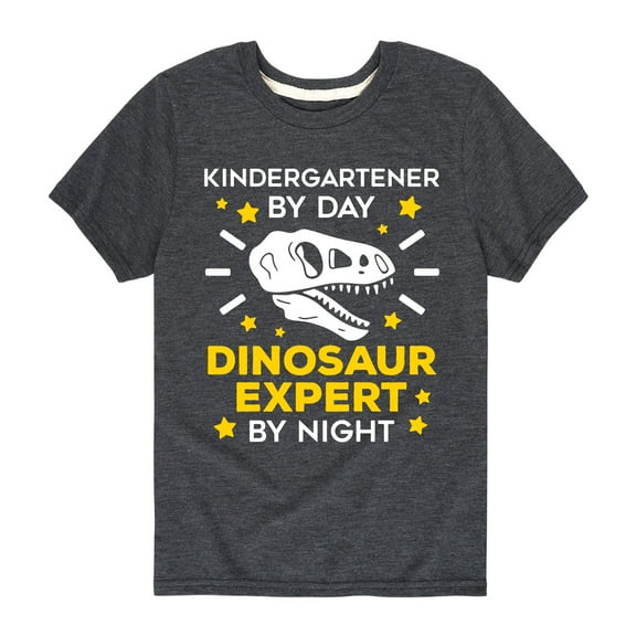 Instant Message - Dinosaur Expert By Night - Youth Short Sleeve Tee