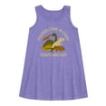 thumbnail image 1 of Instant Message - Dinosaur - Friends Come in Every Shape & Size - Toddler & Youth Girls A-line Dress, 1 of 5