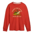 thumbnail image 1 of Instant Message - Dinosaur - Friends Come in Every Shape & Size - Toddler & Youth Long Sleeve Graphic T-Shirt, 1 of 6