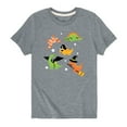 thumbnail image 1 of Instant Message - Dinosaur Halloween Costumes - Youth Short Sleeve Tee, 1 of 5