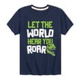 thumbnail image 1 of Instant Message - Dinosaur - Let the World Hear You Roar - Toddler & Youth Short Sleeve Graphic T-Shirt, 1 of 6