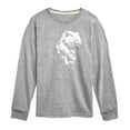 thumbnail image 1 of Instant Message - Dinosaur - T-Rex Shatters Glass Breakthru - Toddler & Youth Long Sleeve Graphic T-Shirt, 1 of 6