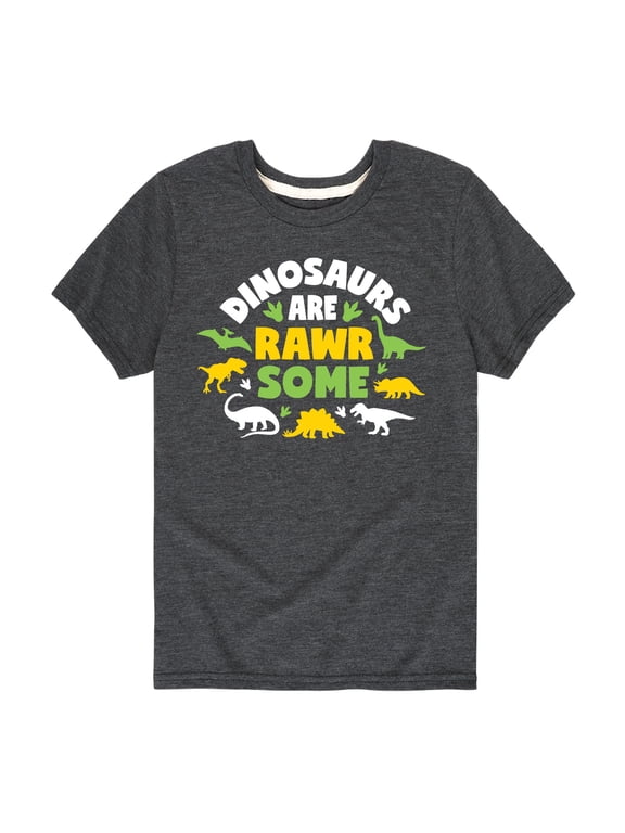 - Dinosaurs Are Rawrsome Boys' Short Sleeve Graphic T-Shirt