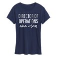thumbnail image 1 of Instant Message - Director Of Operations AKA Mom - Mother's Day Gift - Women's Short Sleeve Graphic T-Shirt, 1 of 6