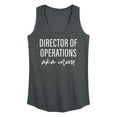 thumbnail image 1 of Instant Message - Director Of Operations Aka Mom - Women's Racerback Tank Top, 1 of 6