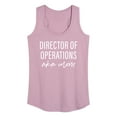 thumbnail image 1 of Instant Message - Director Of Operations Aka Mom - Women's Racerback Tank Top, 1 of 6