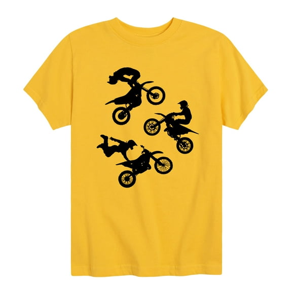 Instant Message - Dirt Bike Tricks - Toddler And Youth Short Sleeve Graphic T-Shirt