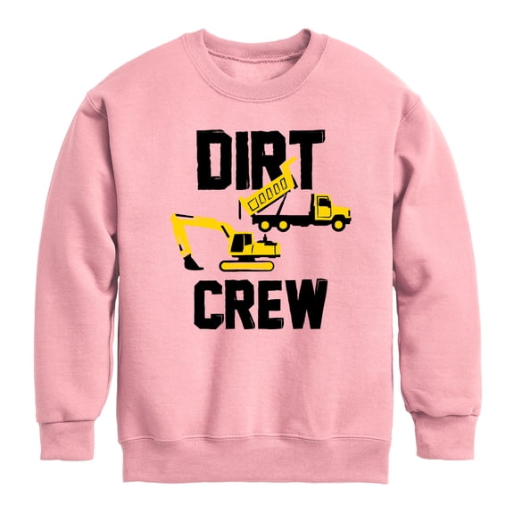 Instant Message - Dirt Crew - Toddler & Youth Crewneck Fleece Sweatshirt