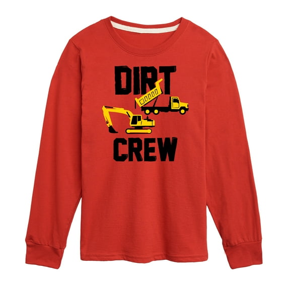 Instant Message - Dirt Crew - Toddler & Youth Long Sleeve Graphic T-Shirt