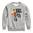 thumbnail image 1 of Instant Message - Dirt Expert - Toddler & Youth Crewneck Fleece Sweatshirt, 1 of 6