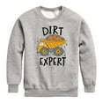 thumbnail image 1 of Instant Message - Dirt Expert - Toddler & Youth Crewneck Fleece Sweatshirt, 1 of 6
