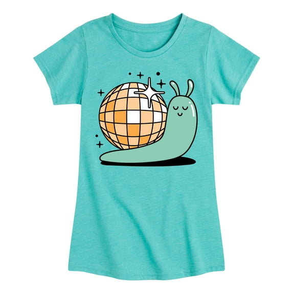 Instant Message - Disco Snail -Youth Girls Short Sleeve T-Shirt