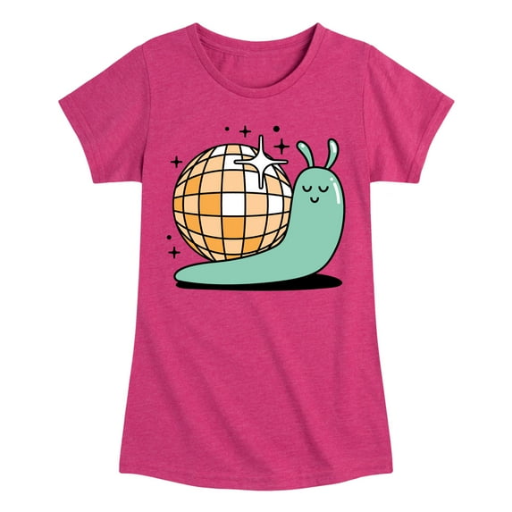 Instant Message - Disco Snail -Youth Girls Short Sleeve T-Shirt