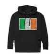 thumbnail image 1 of Instant Message - Distress Irish Flag - Adult Pullover Hooded Fleece Sweatshirt, 1 of 5